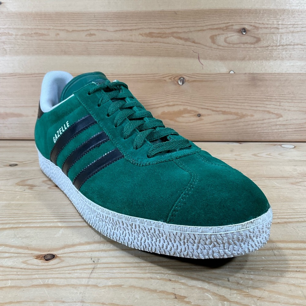 Adidas Gazelle 2 Sneakers Shoes Men’s 12 Green Black White Suede Leather G96199